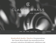 Tablet Screenshot of classic-brass.com